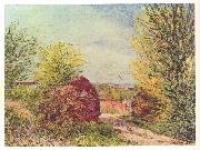 Weg in Veneux-Nadon im Fruhling Alfred Sisley